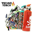 TECHNO TORCH - FIRE EXTINGUISHER LIGHTER TORCH MIX DESIGN - 1CT
