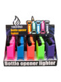 TECHNO TORCH BOTTLE OPENER LIGHTER MIX COLOR - 25CT DISPLAY