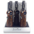 EVERTECH JET TORCH LIGHTERS WITH ADJUSTABLE NOZZLES - WOOD - 5CT