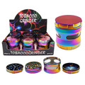 4 PART RAINBOW 63MM WAVE WINDOW GRINDER - 6CT