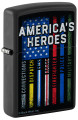 ZIPPO - AMERICA'S HERO DESIGN LIGHTER - 1CT