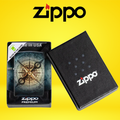 ZIPPO - COMPASS GHOST DESIGN LIGHTER - 1CT