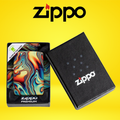 ZIPPO - COLORFUL SWIRL DESIGN LIGHTER - 1CT