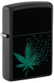 ZIPPO - PIXEL CANNABIS DESIGN LIGHTER - 1CT