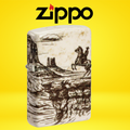 ZIPPO - WILD WEST SCENE #2 DESIGN LIGHTER - 1CT