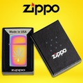 ZIPPO - CANNABIS LEAF DESIGN LIGHTER - 1CT