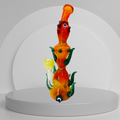 FUMED HORN FACE MIX COLOR PREMIUM BUBBLER 11"