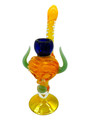 TUBE JOINT FACE HORN STANDING MIX COLOR PREMIUM BUBBLER 9"