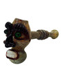 FUMED TUBE FACE MIX COLOR HAMMER PREMIUM HANDPIPE 9"