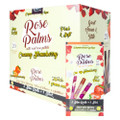 ROSE PALMS ORGANIC WRAPS W/ ROSE PETALS - 3 SLIM ROLLS + 1 STICK - 20CT DISPLAY