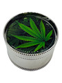 DIAMOND SHAPE 3-PART GRINDER LEAF DESIGN - 12CT DISPLAY