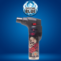 SPECIAL BLUE BERNIE SKULL & ROSES LIGHTER - 12CT DISPLAY