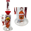 BIIGO BY LOOKAH - MOUTH FULL OF EYE PERC TENTACLE VISION WATERPIPE 12.5"