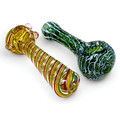 MIXED DESIGN HEAVY FUMED HANDPIPE 4" - 20CT