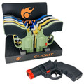 CLICKIT LARGE PISTOL LIGHTER - DISPLAY OF 10
