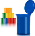 30D POP TOP 120ML PLASTIC BOTTLES ASSORTED COLOR - DISPLAY OF 50
