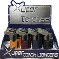 XUPER SIDE AUTO OPEN DOUBLE TORCH FLAME - DISPLAY OF 20