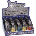 XUPER TRIPLE TORCH FLAME LIGHTER - DISPLAY OF 20