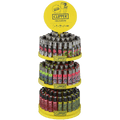 CLIPPER CP11 PRINTED DESIGNS 3-TIER CAROUSEL DISPLAY OF 144 + 12 FREE