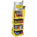 CLIPPER 4-TIER VARIETY CONVENIENCE SOLUTIONS LIGHTERS DISPLAY OF 168