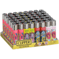 CLIPPER CP11 PSYKO MONSTERS LIGHTERS - DISPLAY OF 48