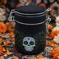 SUGAR SKULL MEDIUM STASH JAR - PACK OF 3