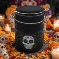 SUGAR SKULL MEDIUM STASH JAR - PACK OF 3