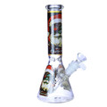CHRISTMAS SANTA PREMIUM BEAKER GLASS WATERPIPE 10"