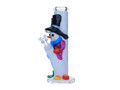 SNOWMAN HEAVY STRAIGHT WATERPIPE 9"