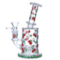 MIX FRUIT STICKERS GLASS WATERPIPE 7"