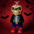 SKELETON FIGURE GLASS WATERPIPE 7"