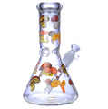 FRUITS THICK BEAKER GLASS WATERPIPE 9"