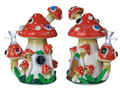 HEAVY MUSHROOM HOUSE GLASS WATERPIPE 10"