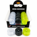 PLASTIC 40MM GRINDER (GT-133BC) MULTI COLOR - DISPLAY OF 24