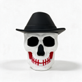 SKULL WITH A HAT 4-PARTS 63MM GRINDER MULTI COLOR - DISPLAY OF 6