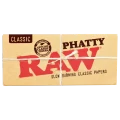RAW CLASSIC PHATTY SIZE ROLLING PAPERS 32-PACK - DISPLAY OF 24