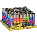 CLIPPER CP11MAG MAGIC MUSHROOMS LIGHTERS - DISPLAY OF 48