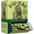 ZIG ZAG ORGANIC HEMP 1 1/4 SIZE ROLLING PAPERS 50-PACK BOOKLET- DISPLAY OF 48