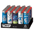 BIC DETRIOT LIONS NFL LIGHTERS - DISPLAY OF 50