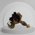 FUMED TUBE FACE MIX COLOR HAMMER PREMIUM HANDPIPE 9"