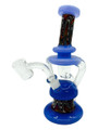 METRIX SWIRL RECYCLER WATERPIPE ASSORTED COLOR 7"