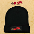 RAW BEANIE BLACK HAT  - 1CT