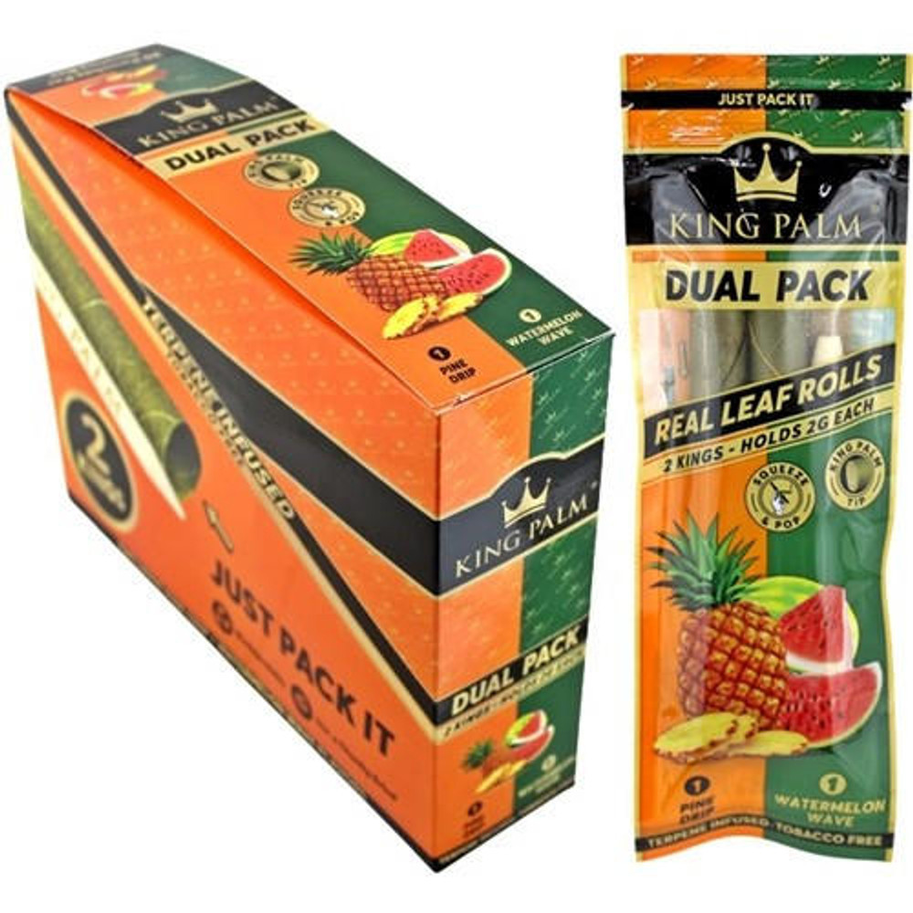 Enjoy the Royalty of King Palm's Dual Flavor Pre-Rolls