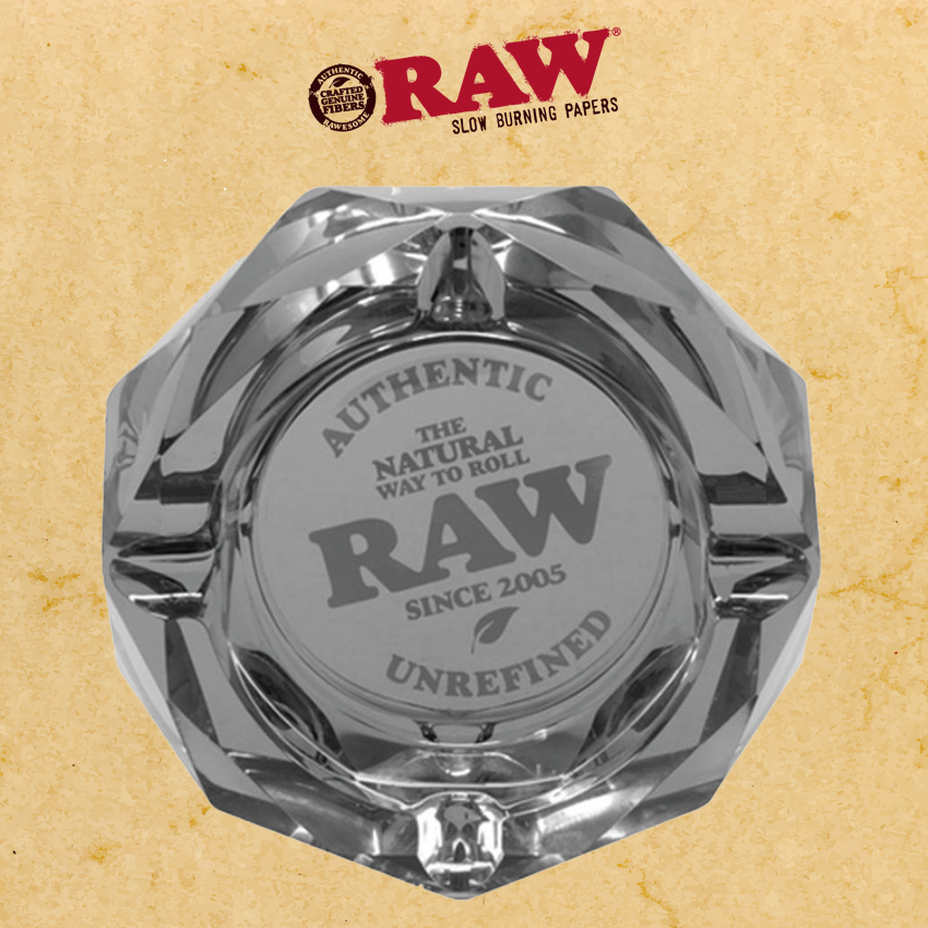 RAW® Crystal Ashtray | Thick Lead-Free Antique 1950's Design | Weights