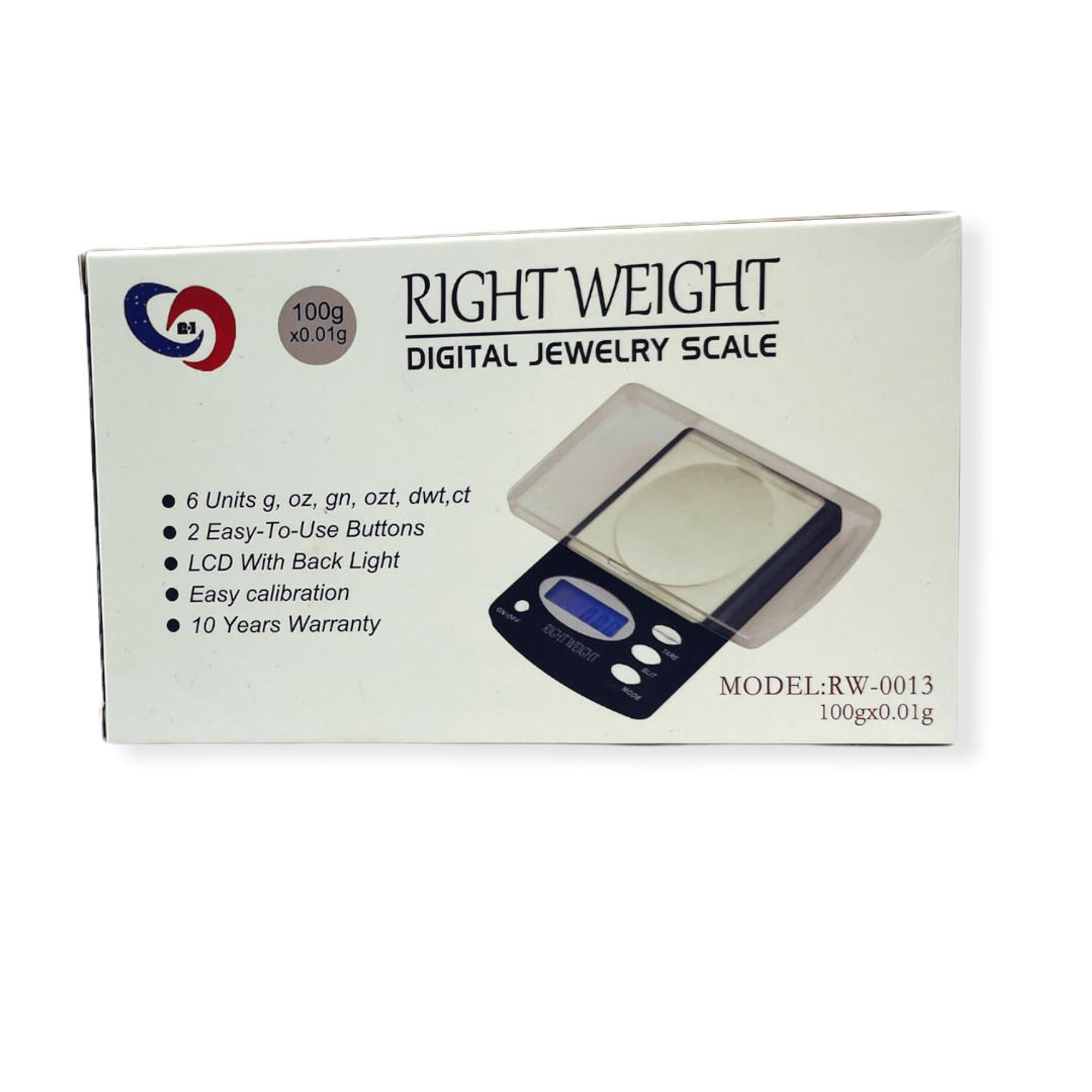 RIGHT WEIGHT DIGITAL SCALE - 1000g x 0.1g (RW-6)