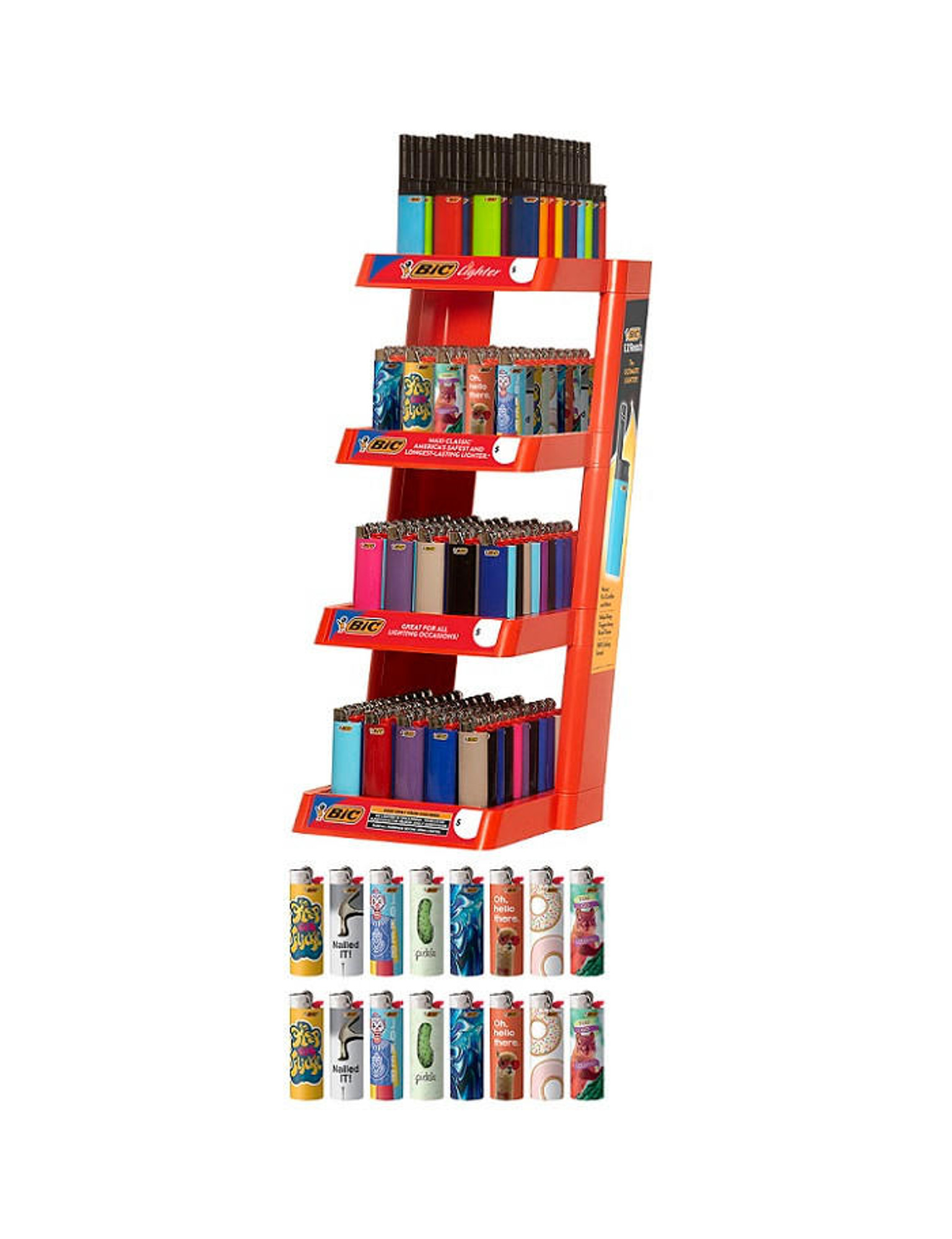 BIC 4 TIER WITH EZ REACH LIGHTER DISPLAY - 206CT