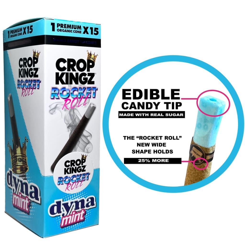CROP KINGZ ROCKET ROLL WITH CANDY EDIBLE TIP - 15CT DISPLAY