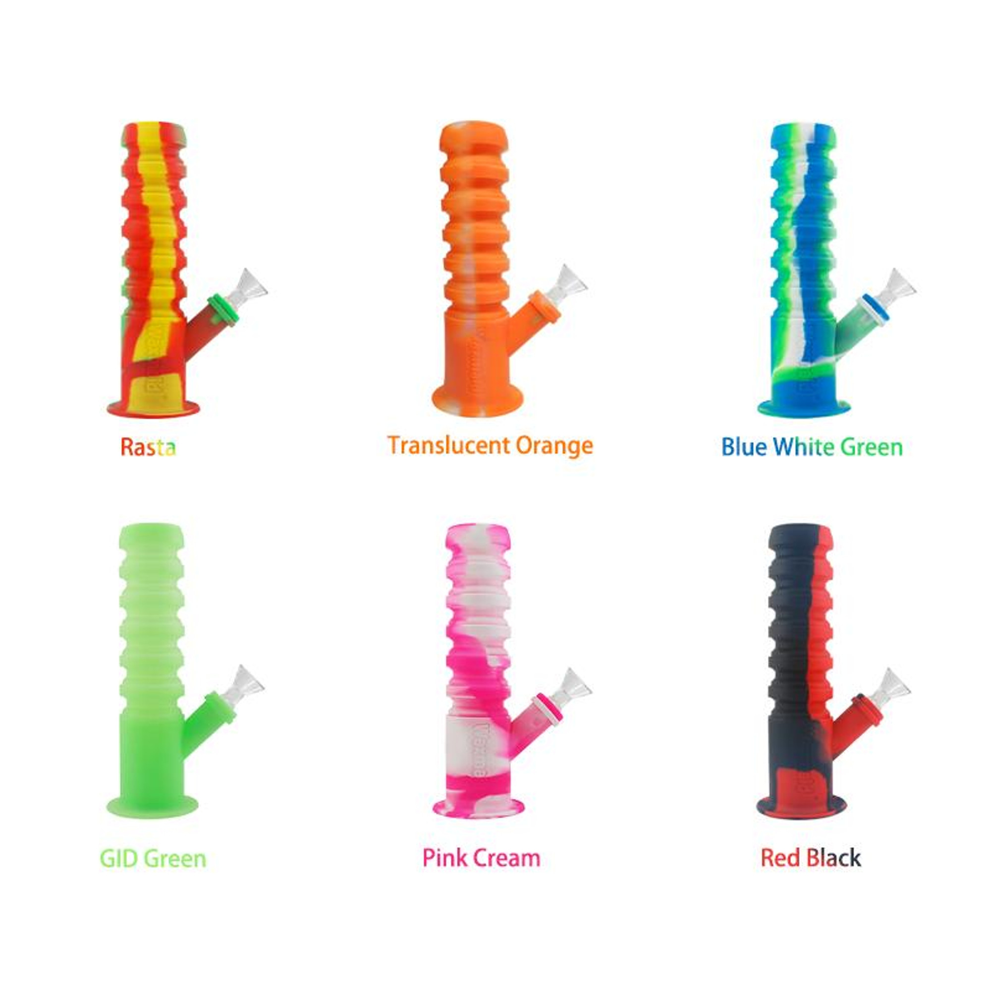 Waxmaid 8.5 Horn Silicone Glass Water Pipe
