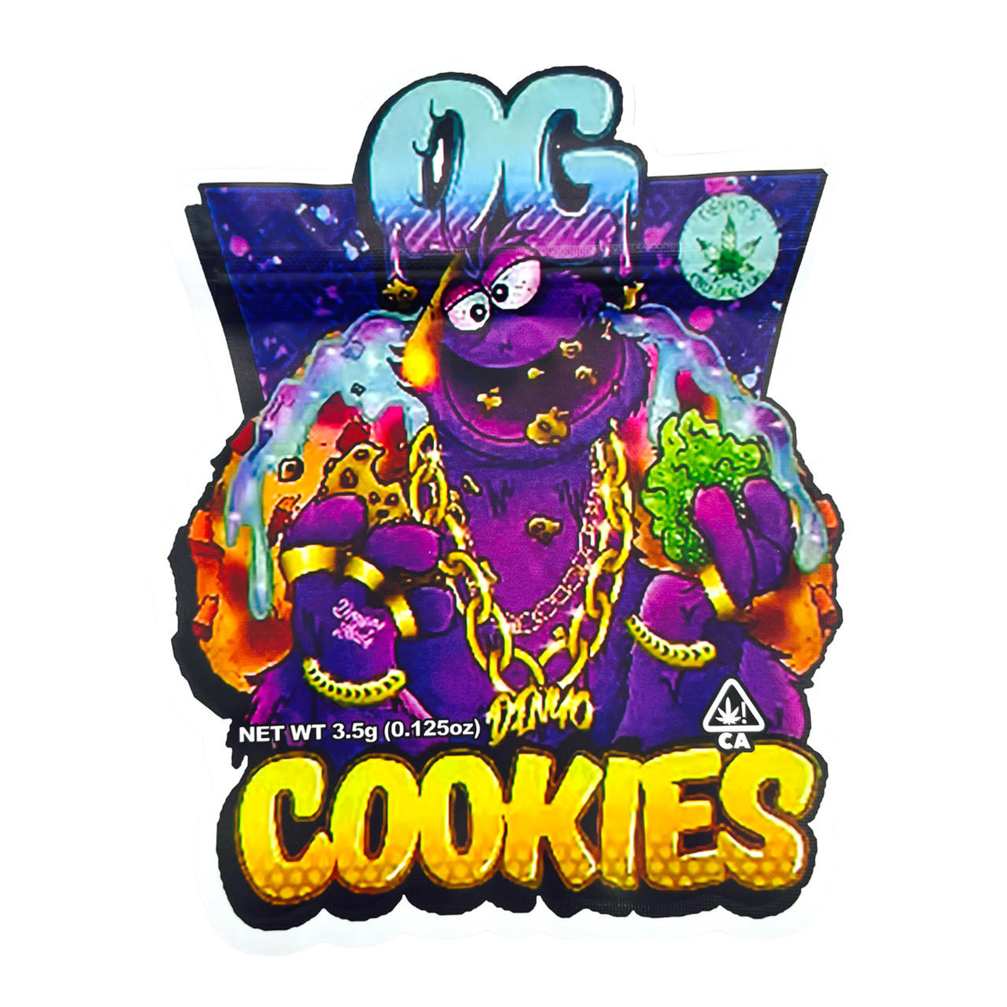OG COOKIES SMELL PROOF RESEALABLE 3.5G BAGGIES 50CT BAG