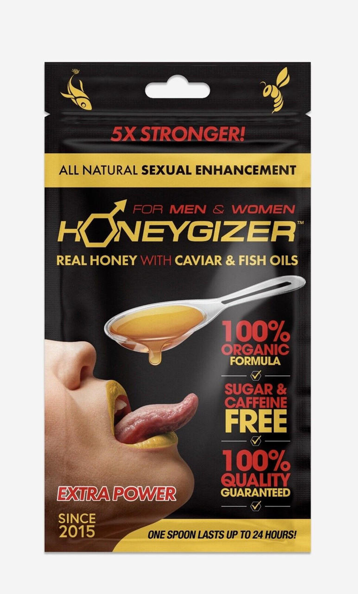 HONEYGIZER UNISEX ENHANCEMENT HONEY SPOON 24CT DISPLAY